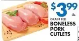 Compare Foods Grain Fed Boneless Pork Cutlets offer