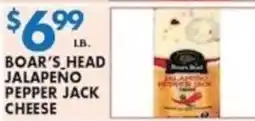 Compare Foods Boar's Head Jalapeno Pepper Jack Cheese offer