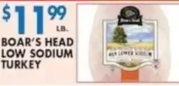 Compare Foods Boar's Head Low Sodium Turkey offer