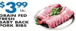 Compare Foods Grain Fed Fresh Baby Back Pork Ribs offer