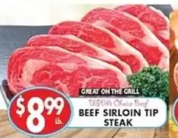 Compare Foods Usda Choice Beef Beef Sirloin Tip Steak offer