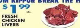 Compare Foods Fresh chicken livers offer