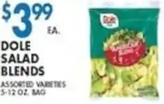 Compare Foods Dole salad blends offer