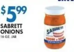 Compare Foods Sabrett onions offer