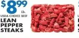 Compare Foods Lean cubed steaks offer