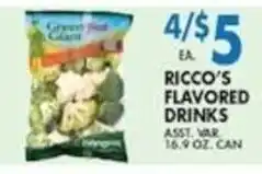 Compare Foods Ricco's Flavored Drinks offer