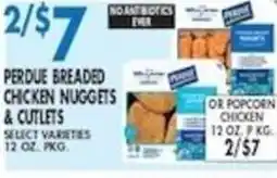 Compare Foods Perdue breaded chicken nuggets & cutlets offer