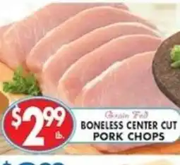 Compare Foods Boneless center cut pork chops offer