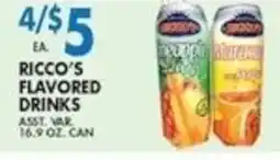 Compare Foods Ricco's flavored drinks offer