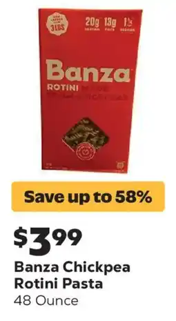 Grocery Outlet Banza Chickpea Rotini Pasta offer