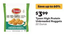 Grocery Outlet Tyson High Protein Unbreaded Chicken Nuggets offer