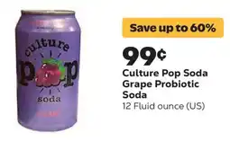 Grocery Outlet Culture Pop Soda Grape Probiotic Soda offer