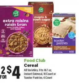 Big Y Food Club Cereal offer