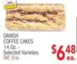Ingles Markets Danish coffee cakes offer