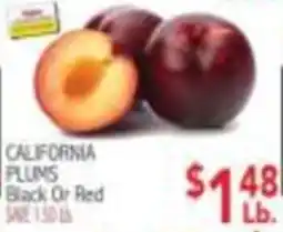 Ingles Markets California plums black or red offer
