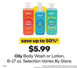 Grocery Outlet Olly Body Wash or Lotion offer