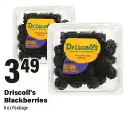 Big Y Driscoll's Blackberries offer