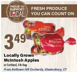 Big Y Locally Grown McIntosh Apples offer