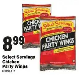 Big Y Select Servings chicken party wings offer