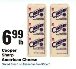 Big Y Cooper sharp american cheese offer