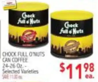 Chock full o' nuts can coffee