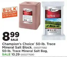 Mills Fleet Farm Champion's Choice Trace Mineral Salt Block offer