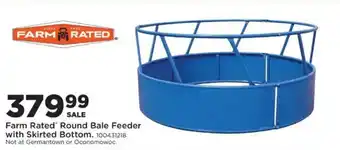 Farm Rated Round Bale Feeder with Skirted Bottom
