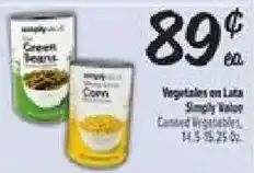 El Super Simply Value Vegetables on Lata offer