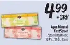 El Super Aqua Mineral First Street Sparkling Water offer