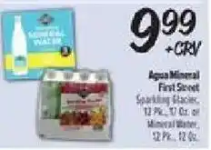 El Super Agua Mineral First Street Sparkling Glacier Mineral Water offer