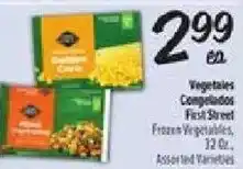 El Super Vegetables Compilados First Street Frozen Vegetables offer