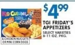 Compare Foods Tgi Friday's appetizers offer