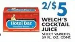 Compare Foods Welch's cocktail juice offer