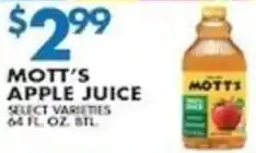 Compare Foods Mott's apple juice offer