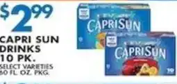 Compare Foods Capri Sun drinks offer