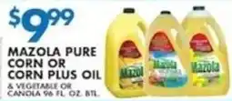 Compare Foods Mazola pure corn or corn plus oil & vegetable or canola offer