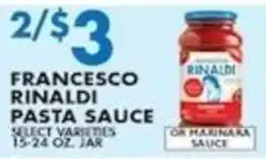 Compare Foods Francesco Rinaldi pasta sauce offer
