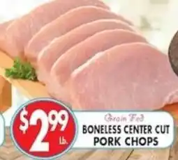 Compare Foods Grain Fed Boneless Center Cut Pork Chops offer