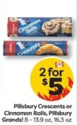 Weis Markets Pillsbury crescents or cinnamon rolls offer