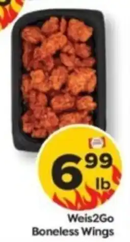 Weis Markets Weis2Go Boneless Wings offer