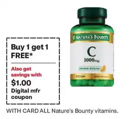 CVS Nature's Bounty vitamin c offer