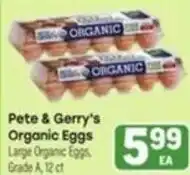 Tony’s Fresh Market Pete & Gerry's Organic Eggs offer