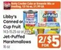 Tony’s Fresh Market Libby's Canned or Cup Fruit offer