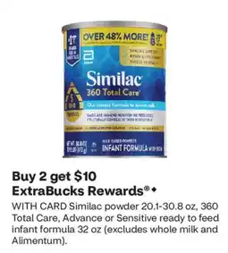 CVS Similac 360 Total Care infant formula offer
