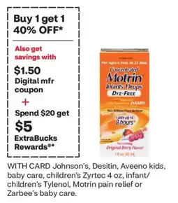 CVS Motrin infants drops offer