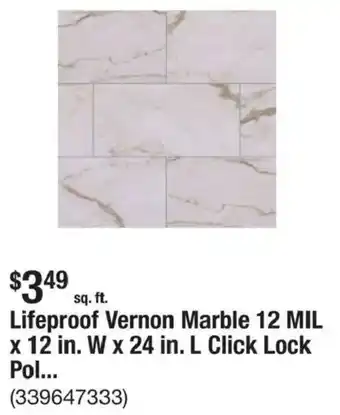 Lifeproof vernon marble