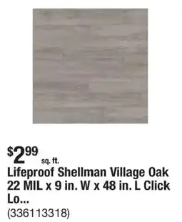 The Home Depot Lifeproof shellman village oak offer