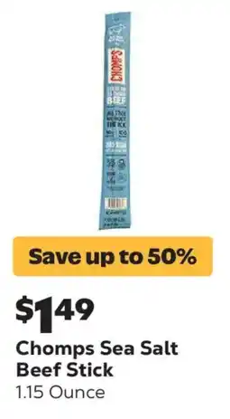 Grocery Outlet Chomps Sea Salt Beef Stick offer