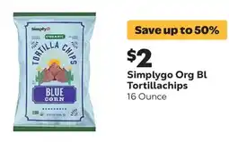 Grocery Outlet Simplygo organic blue corn tortilla chips offer