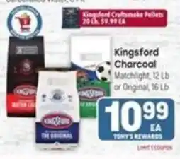Tony’s Fresh Market Kingsford Charcoal offer